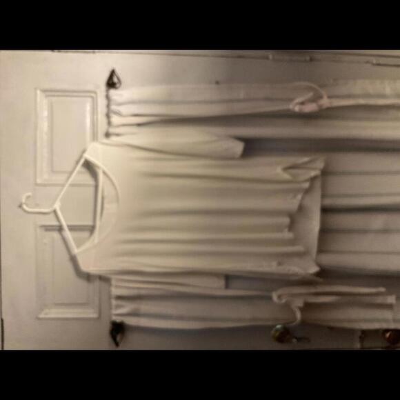 Soft Surroundings Cream tunic with Zipper Back Large - Picture 1 of 7